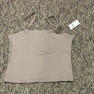 Aerie Ribbed Tan Camisole